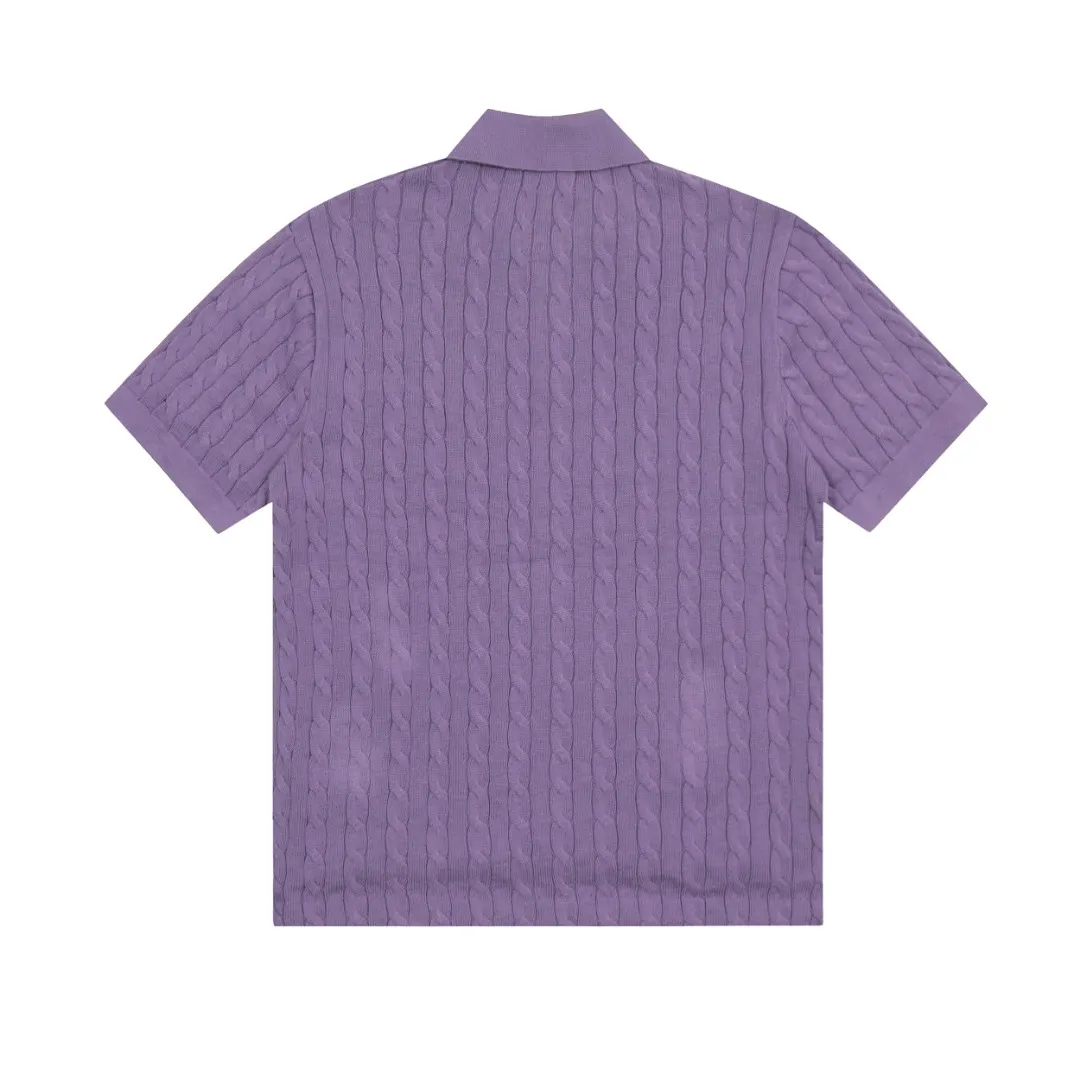 🅿️176 "Top quality" Style number: DS022# (not off the shelves all year round) [Ralph Lauren POLO lapel solid color pony embroidered logo knitted short sleeves] ✅Ralph Lauren Ralph Lauren classic basic versatile all-season cardigan knitted short sleeves ✅Main supplier platform live broadcast Wholesale entities Replenish when out of stock Not off the shelves ✅ZP quality 1:1 version Scan the code to enter the GF website Counter quality ✅Details and quality are the only one in Guangzhou. Imported quality cotton yarn focuses on high-end and cost-effective. Needless to say good quality. ✅The version is restored to the original order. The maximum size can be worn up to 160 pounds. Loose, comfortable and stress-free.